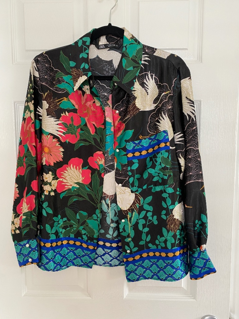 Zara silk blouse